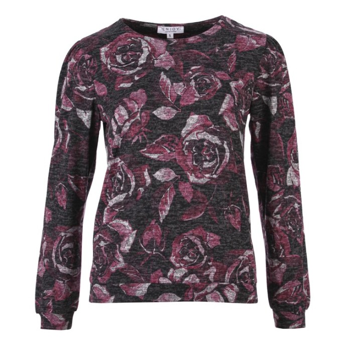 Enjoy Blouson truitje print bloem Port